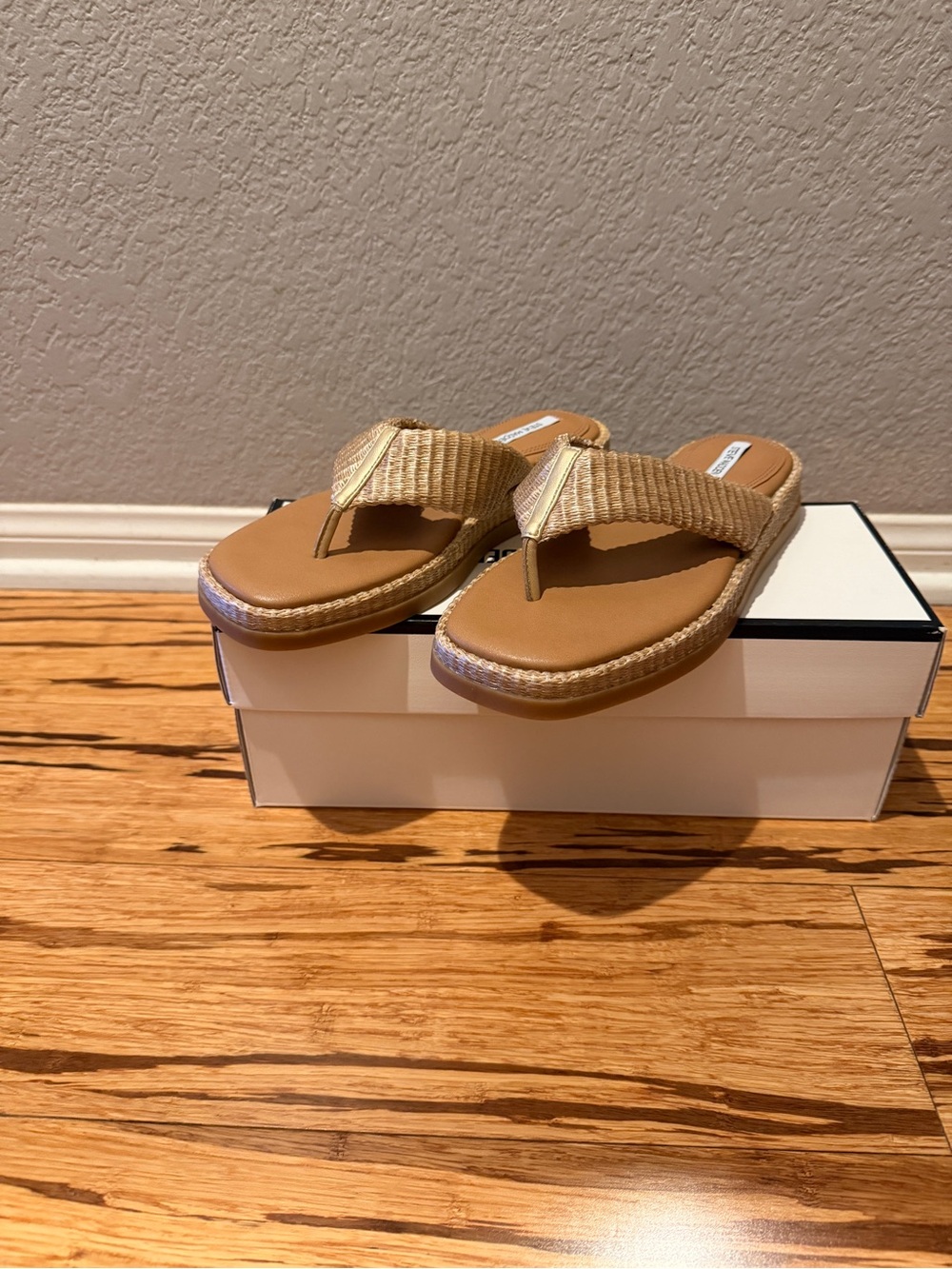 Steve Madden Women's Bella Flatform Slip-On Thong Sandals Size 8